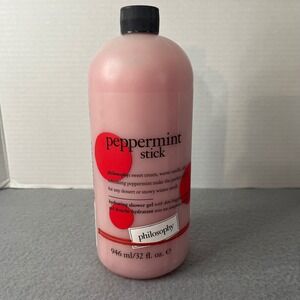 Philosophy Peppermint Stick 3-in-1 Shower Gel Bubble Bath Shampoo 32 oz NEW